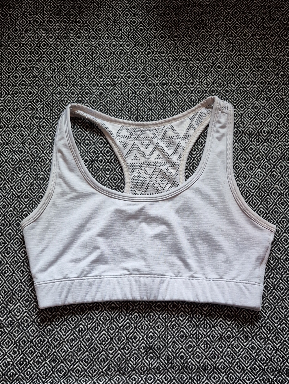 Zyia Active Bomber Bra Racerback Mesh Sports Bra NO PADS Size Medium